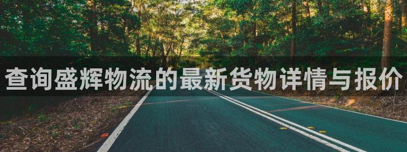 豪门国际注册教程：查询盛辉物流的最新货物详情与报价