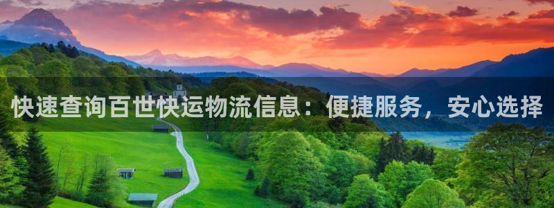 豪门国际官网入口:快速查询百世快运物